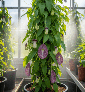 Guida passo-passo per coltivare Aristolochia gigantea in vaso in serra